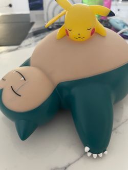 Sleeping Snorlax & Pikachu Pokémon Lamp