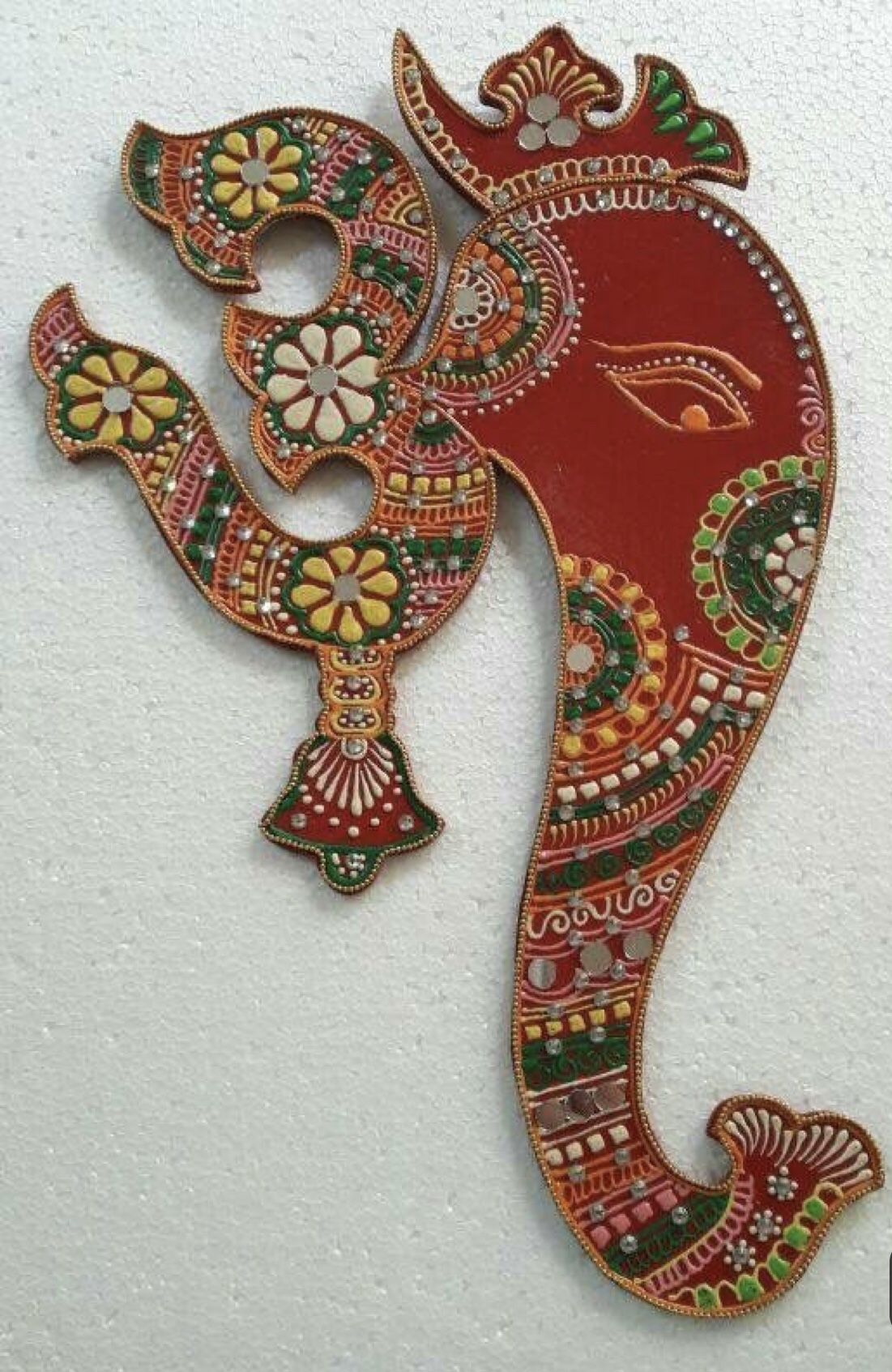 Om ganesha wall mural custom made on order