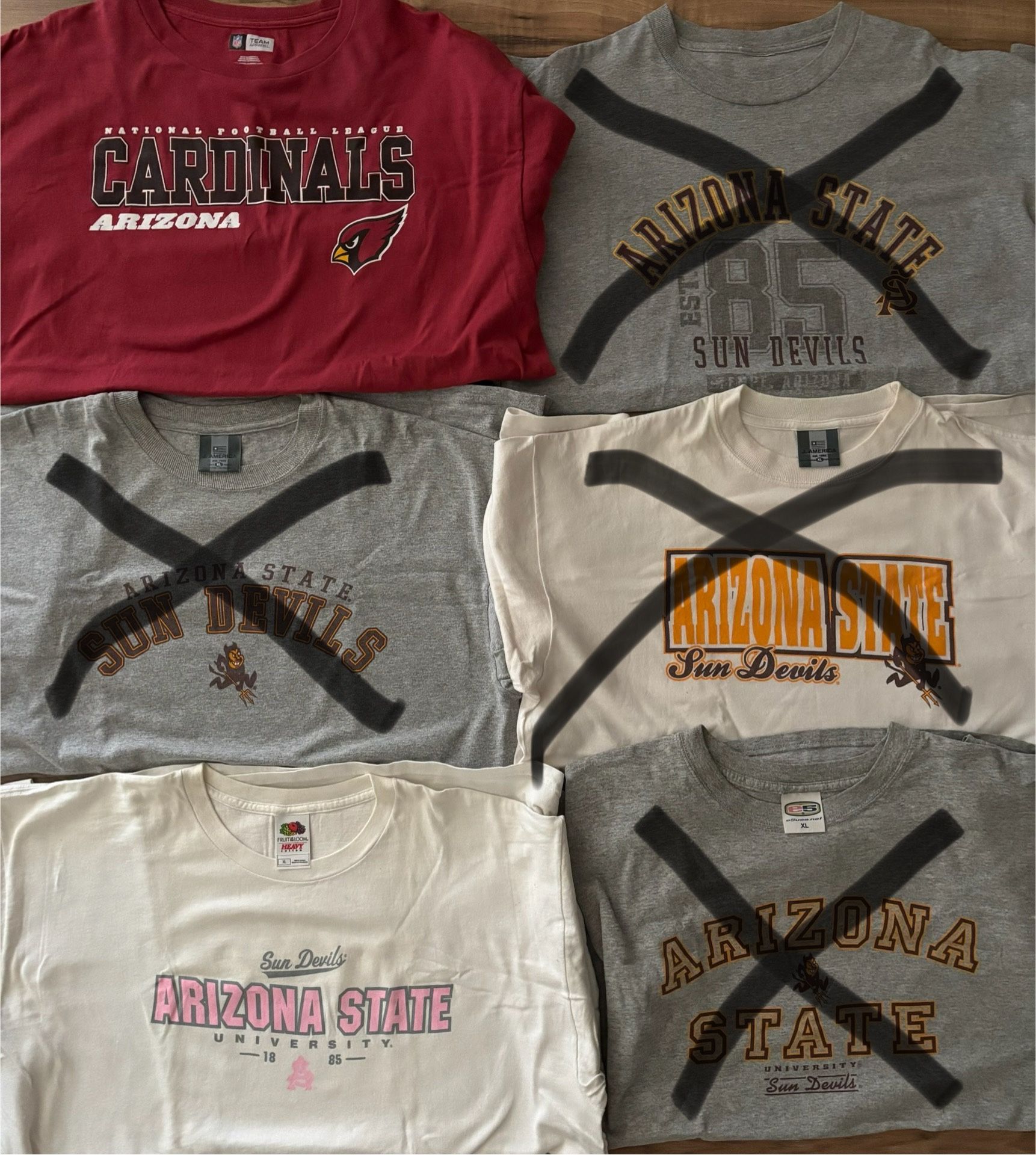 Arizona State University Sun Devils & Cardinals T-Shirt