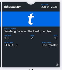 Wu Tang Forever : The Final Chamber Chase Center 06-24-25