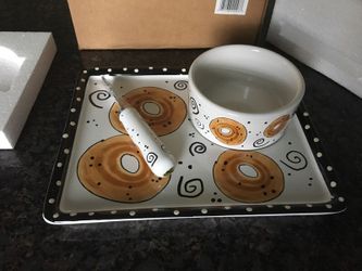 Bagel serving platter