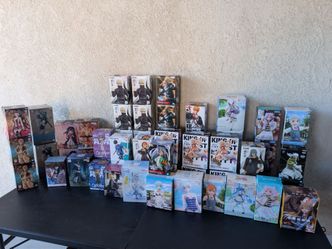 Huge lot of anime figures and statues