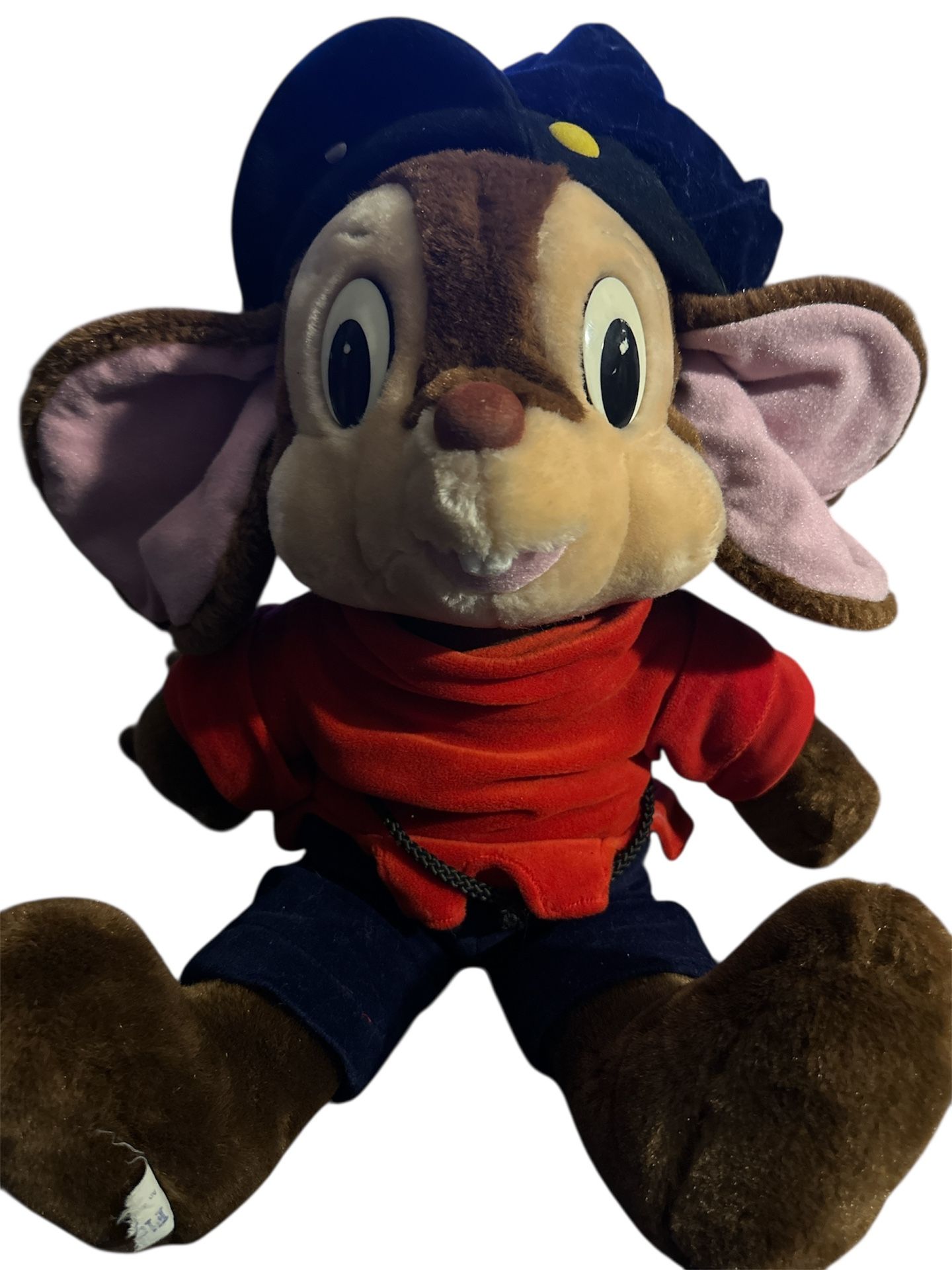 Vintage 1986 Fievel An American Tail 22" Plush Mouse Doll Mousekewitz Sears Rare
