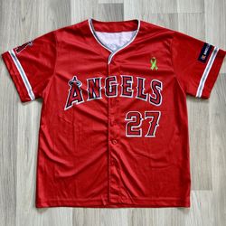Los Angeles Angels Mike Trout SGA Jersey Size Yth XL Or Adult Small 