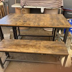 Table With Benches