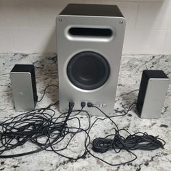Vizio SB3651-E6 Smartcast Subwoofer With Satellite Speakers Cables