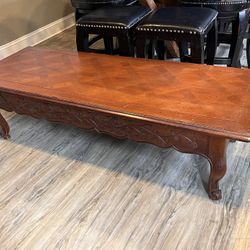 5’ Drexel - French in the Country Manner Table w/ Center Drawer (60” x 22” x 16”)