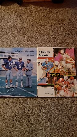 1973 & 1977 K-State vs Nebraska Cornhusker Collectible Magazines