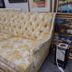 Victorian style couch and love seat