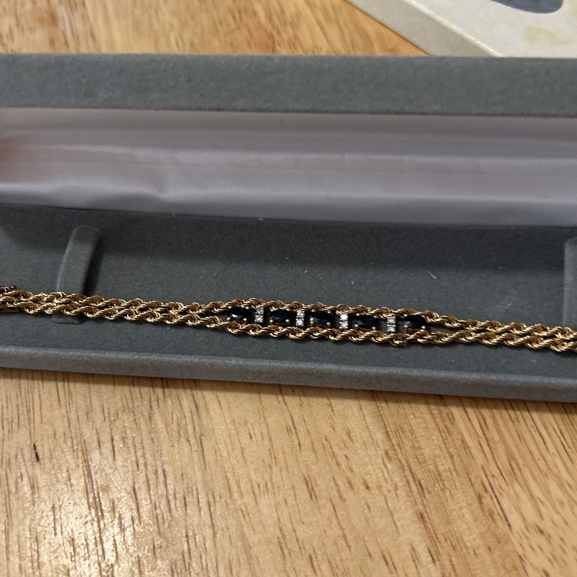 7” 14kt Tanzinite Bracelet