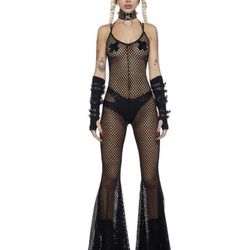 Fishnet Rave Body Suit   