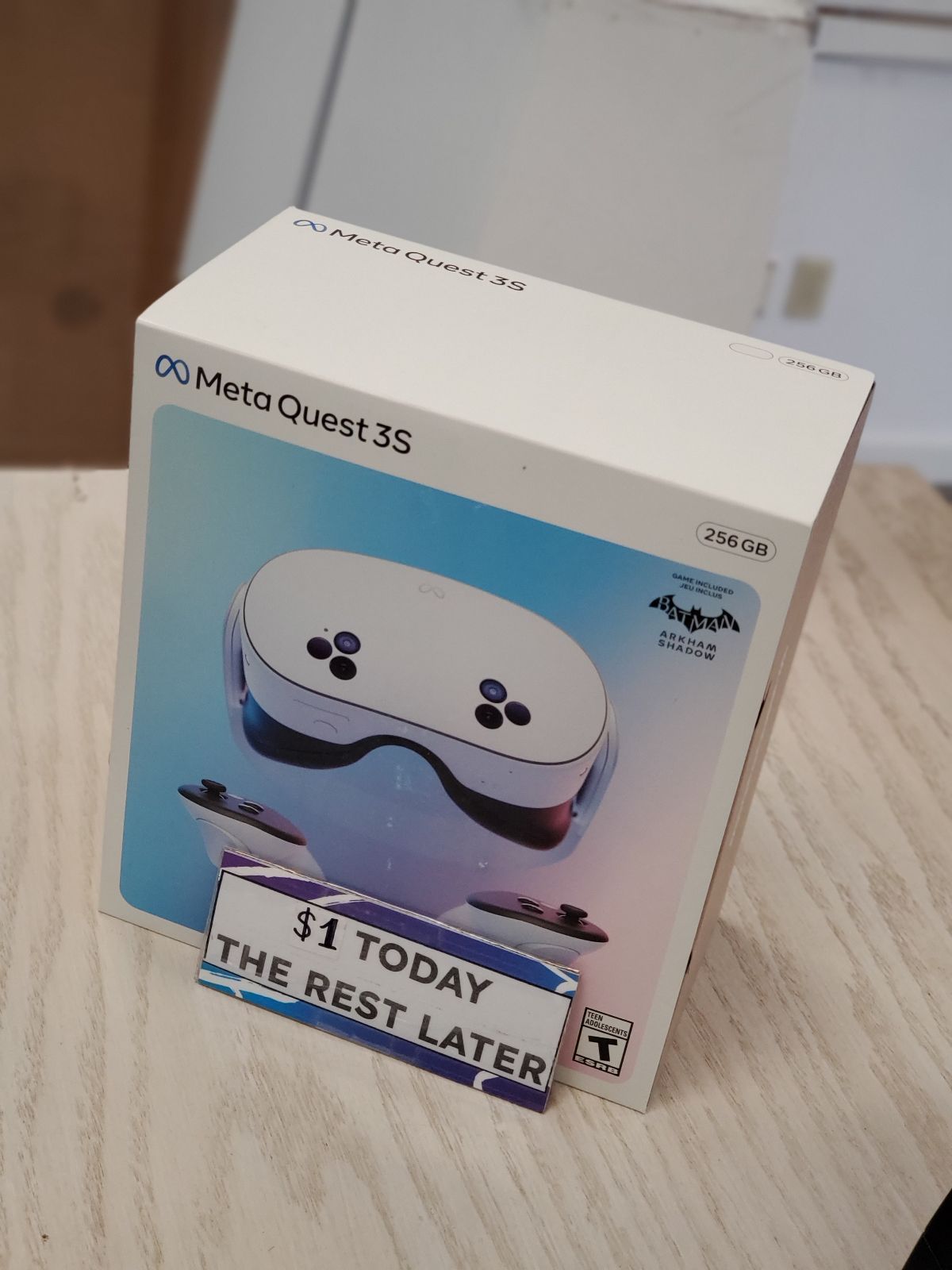 🕹️ Meta Quest 3S Bundle – Batman: Arkham Shadow + Meta Quest+ 3 Months Included for $299 with Full Warranty