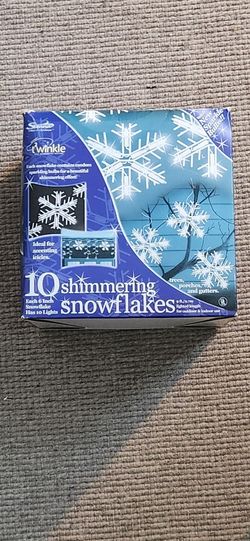 Christmas  Decoration 10 Shimmering Snowflakes