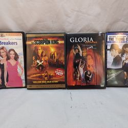 4 Great DVDs - HeartBreakers, Scorpion King, The Thing Called Love, Gloria Estefan 