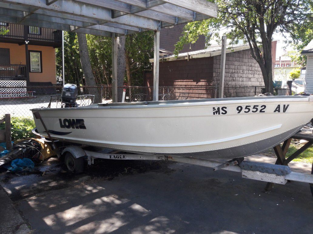 Lowe Angler Boat 1467T, and Yamaha Outboard Motor
