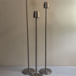 Group of Three Modern Minimalist Lights Candle Holders