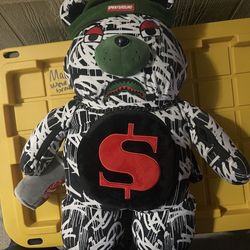 Sprayground Graffiti Art Money Bag Backpack Stuffed