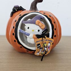 Hello Kitty Witch Jack O Lantern Halloween