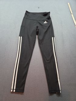 women's black athletic leggings by Adidas size S