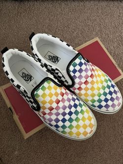$20- VANS Checkered Slip On