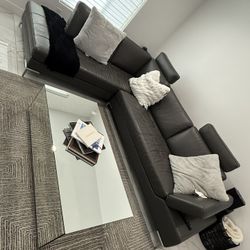 Modani Leather Sectional Sofa