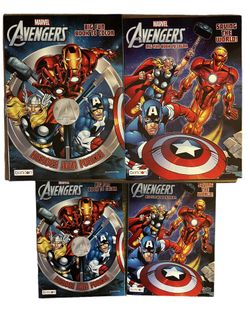 Lot Of 30 Avengers, Coloring & Activity Books, 2 Styles New