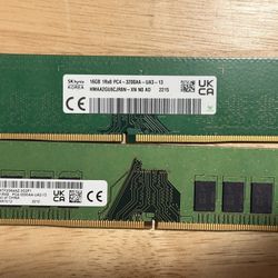 16gb (2x16gb=32gb) 32gb PC4 3200AA RAM