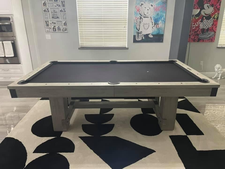 Rustic Grey Pool Table