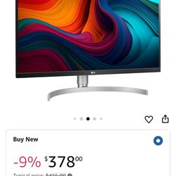 LG 4k Gaming Monitor (NEW)