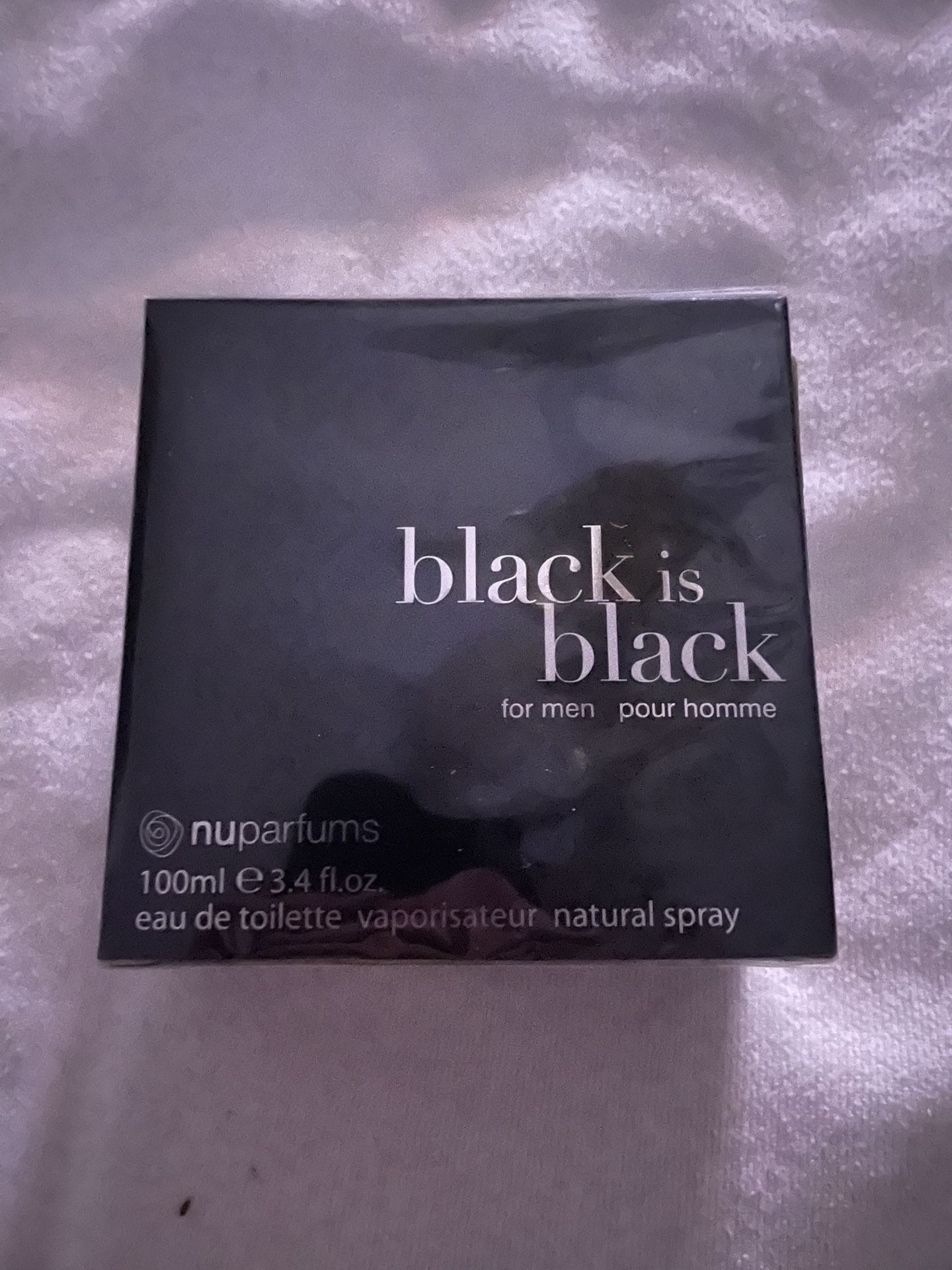 Nuparfums 3.4 Fl Oz ‘Black Is Black’ Eau De Toilette For Men-NEW