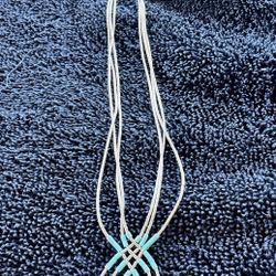 Liquid Silver And Turquoise 