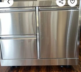 Stainless steel grill cabinet