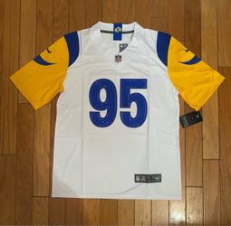 White Los Angeles rams Myles garret jersey