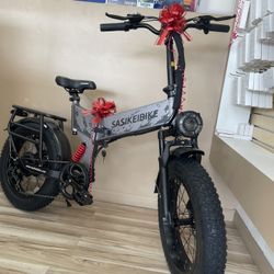 E7 Foldable 35MPH Electric Bike 80 Miles Range Mountain Ebike Christmas Financing Deal! $10 To $100 Down Payment! 