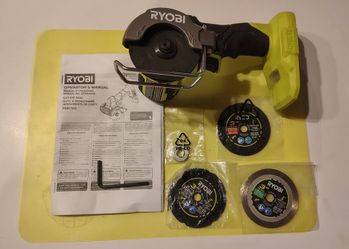 RYOBI PSBCS02 18V BRUSHLESS CORDLESS COMPACT CUT-OFF TOOL - TOOL ONLY WITH ACCESSORIES