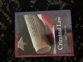 Criminal Law JOEL SAMAHA 12E