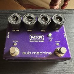 MXR Custom Shop Sub Machine Fuzz Pedal – Deep Fuzz & Sub-Octave Power