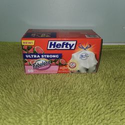 Hefty 50 Trash Bags 13gallons Fabuloso Watermelon Scent