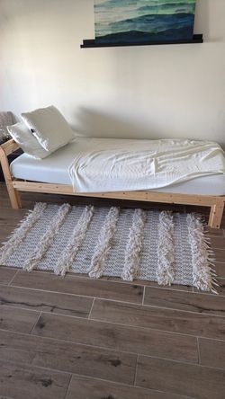 IKEA Twin Size Natural Wood Bed Frame
