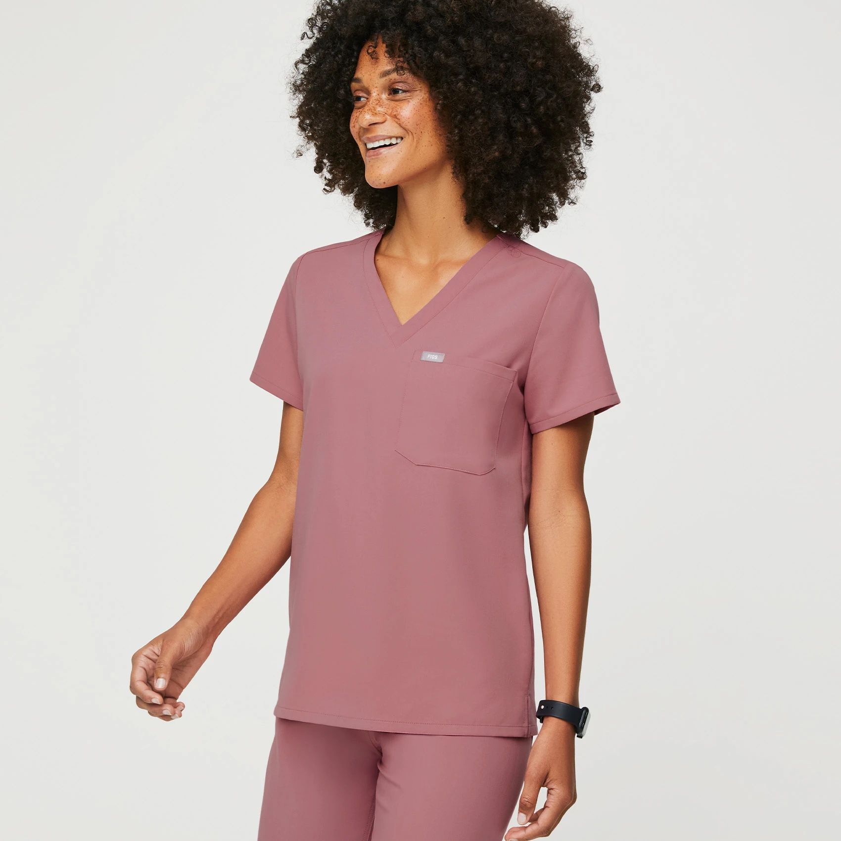 FIGS SCRUBS SET IN MAUVE (BRAND NEW/NEVER USED)