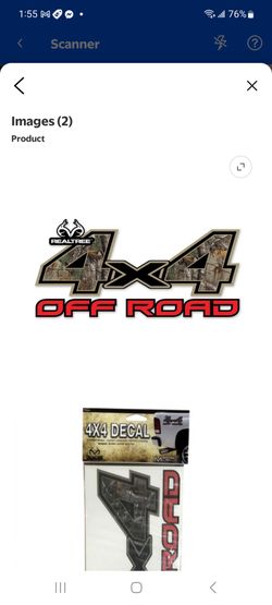 Realtree Camo Graphics 4X4 Off Road Contour-Cut Decal in Realtree XTRA Camo - Adhesive Vinyl Graphic, 1 kit , sold by kit