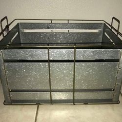 Hearth & Hand Galvanized Metal Storage Bin 18” x 14” x 10” NEW!
