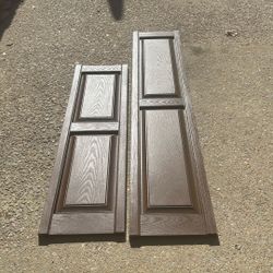 Plastic Shutters (10)75x15 And (10)55x15