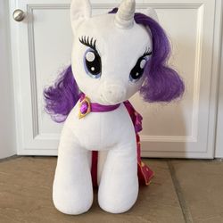 My Little Pony Build A Bear Rarity Plush Stuffed Animal Toy With Accessories