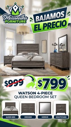 4-PCS Queen Size Bedroom Set in Offer 😍