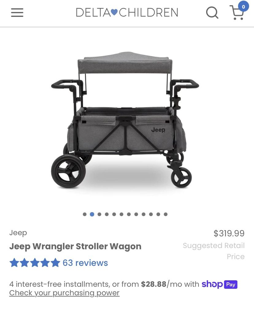 Jeep Wrangler Stroller Wagon