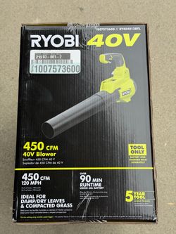 New Ryobi 40V blower