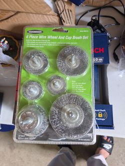 Warrior 6-Piece Wire Wheel and Cup Brush Set