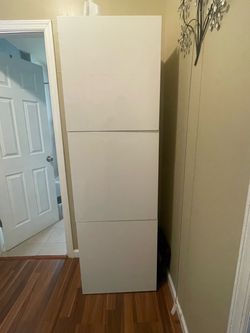 IKEA BESTA Tall White Cabinet Panel or Shelf