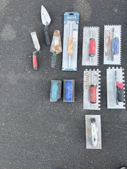 Professional Tile Installation & Masonry Tool Lot — Marshalltown, QEP, AnvilP